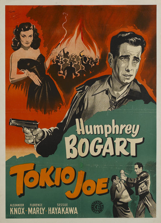 Tokyo Joe Movie Poster Print featuring vibrant artwork.