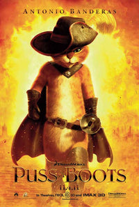 Puss in Boots Movie Poster Print - 11x17 Wall Art