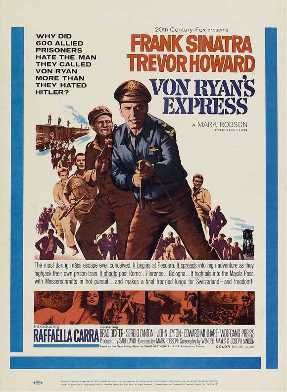 Von Ryan's Express Movie Poster Print featuring classic film imagery.