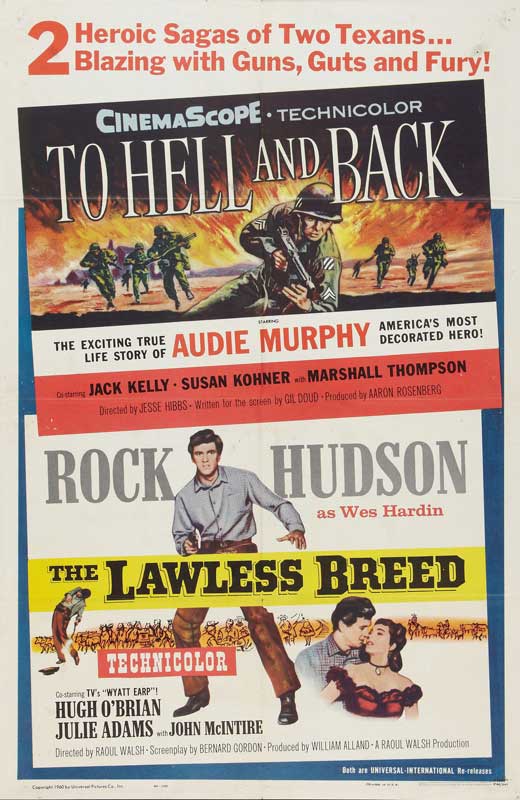 To Hell and Back Movie Poster Print featuring iconic film imagery.
