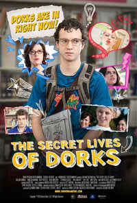 The Secret Lives of Dorks Movie Poster Print featuring vibrant colors and youthful themes.