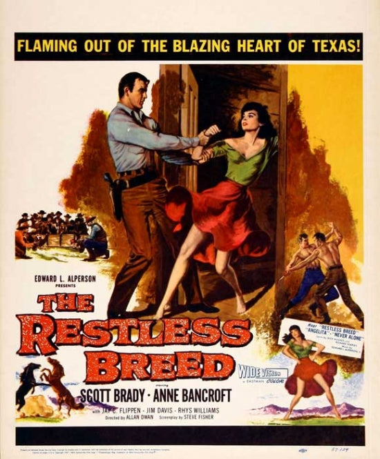 The Restless Breed movie poster print showcasing cinematic art.