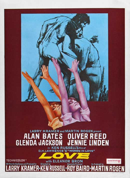 Women in Love Movie Poster Print showcasing classic cinema art.
