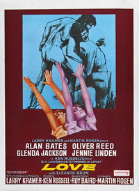 Women in Love Movie Poster Print showcasing classic cinema art.