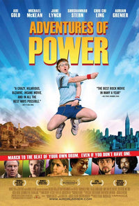Adventures of Power Movie Poster Print featuring vibrant colors and unique design.