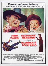 Rooster Cogburn Movie Poster Print featuring iconic film imagery
