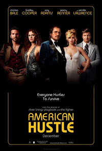 American Hustle Movie Poster Print showcasing vibrant artwork.