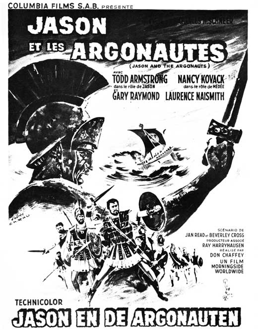 Jason and the Argonauts Movie Poster Print showcasing classic adventure theme.