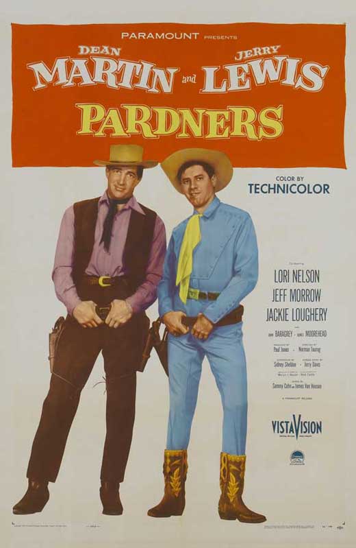 Pardners Movie Poster Print featuring classic cinema design
