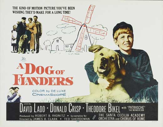 A Dog of Flanders Movie Poster Print featuring a classic design.
