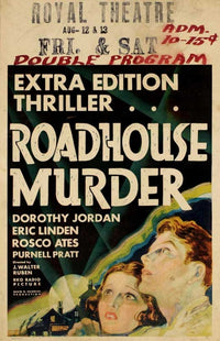The Roadhouse Murder Movie Poster Print showcasing cinematic suspense.