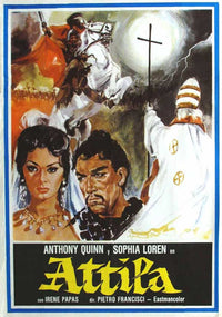 Attila Movie Poster Print showcasing epic historical drama.