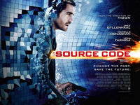 Source Code Movie Poster Print featuring vibrant colors and dynamic design.