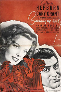 Bringing Up Baby Movie Poster Print showcasing classic film art.