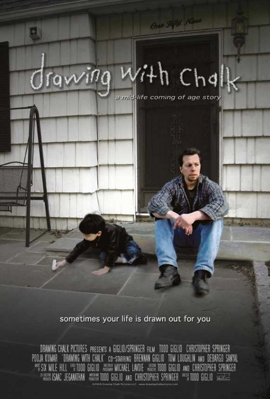 Drawing with Chalk Movie Poster Print showcasing creativity and imagination.