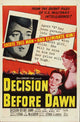 Decision Before Dawn Movie Poster Print showcasing dramatic film visuals.