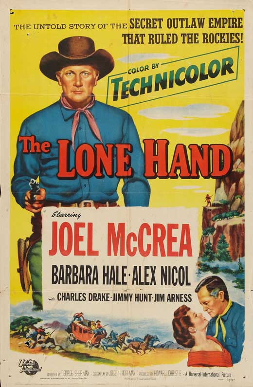 The Lone Hand Texan Movie Poster Print featuring classic cinema artwork