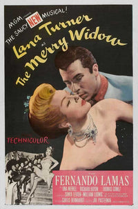 The Merry Widow Movie Poster Print featuring classic film art.