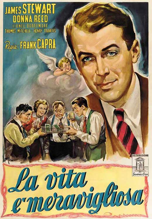 It's a Wonderful Life Movie Poster Print featuring classic holiday imagery.