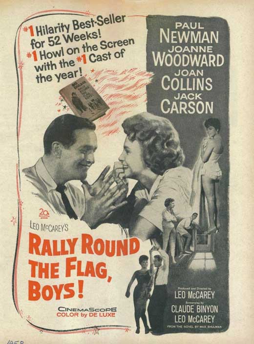 Rally 'Round the Flag Boys! Movie Poster Print featuring classic Americana.