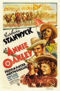 Annie Oakley Movie Poster Print showcasing the legendary sharpshooter.