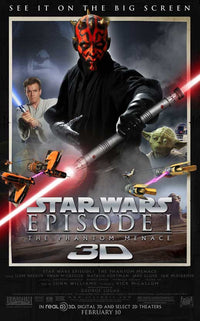 Star Wars: Episode I - The Phantom Menace 3D Movie Poster Print (27x40)