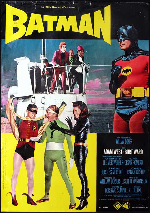 Batman Movie Poster Print featuring the iconic superhero in action.