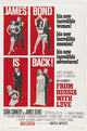 From Russia with Love Movie Poster Print featuring classic James Bond imagery.