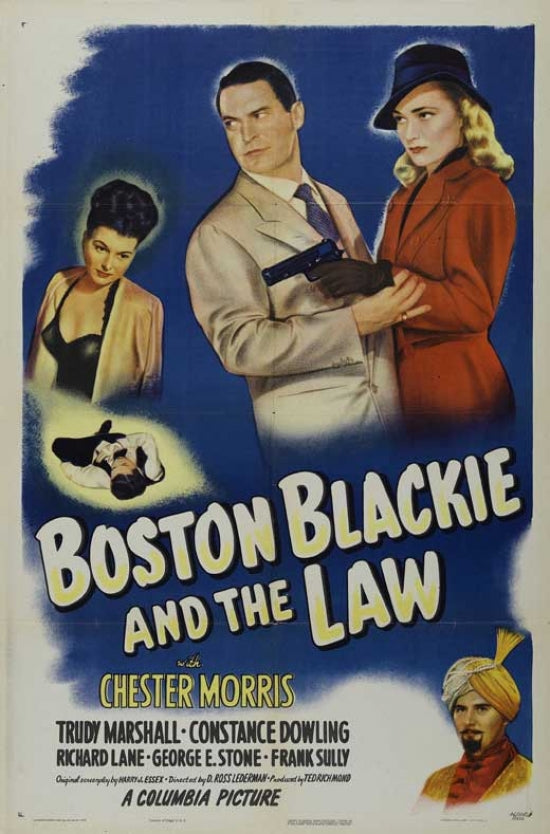 Boston Blackie and the Law Movie Poster featuring classic cinematic art.