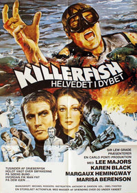 Killer Fish Movie Poster Print showcasing vibrant colors and thrilling design.