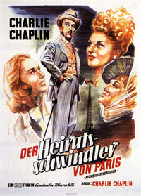 Monsieur Verdoux Movie Poster Print showcasing classic cinema art.