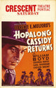Hopalong Cassidy Returns Movie Poster Print displaying classic Western film art.