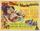 The Three Musketeers Movie Poster Print featuring vibrant colors and classic design.