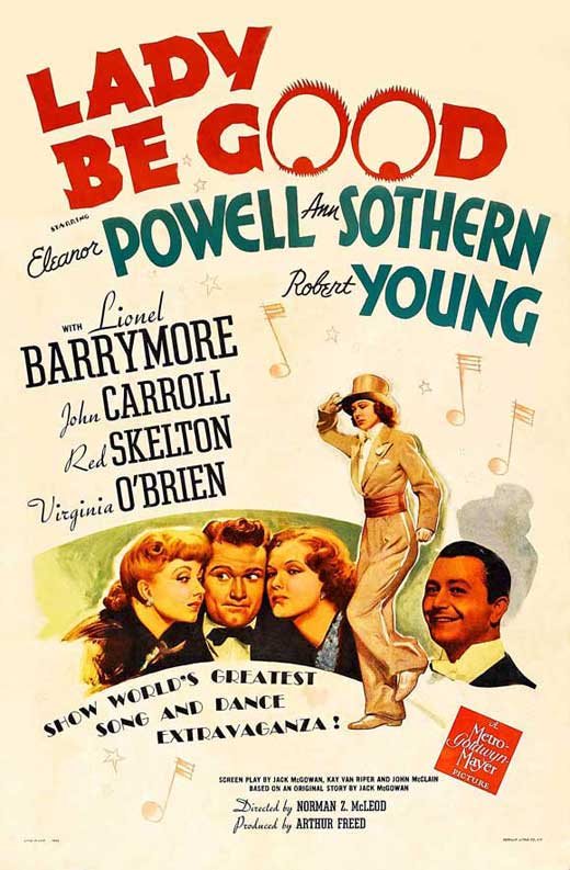 Lady Be Good Movie Poster Print showcasing classic film artwork.