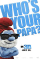 The Smurfs Movie Poster Print featuring colorful characters in their village.