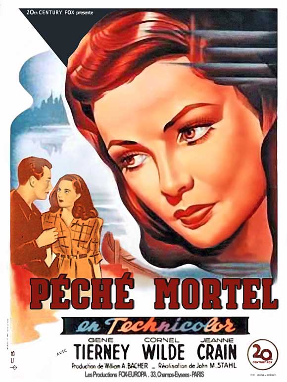 Leave Her to Heaven Movie Poster Print showcasing classic cinema imagery.