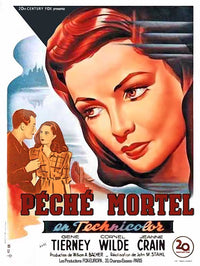 Leave Her to Heaven Movie Poster Print showcasing classic cinema imagery.
