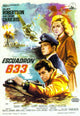 633 Squadron Movie Poster Print featuring vintage aerial combat theme