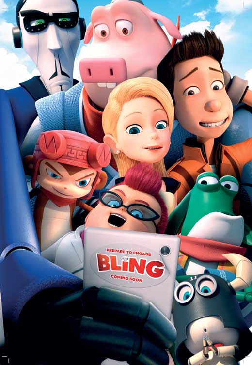 Bling Movie Poster Print showcasing vibrant colors and design.