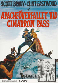 Ambush at Cimarron Pass Movie Poster Print featuring classic cinema scene.