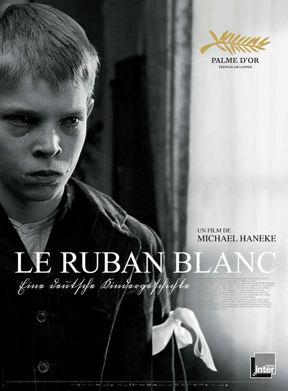 The White Ribbon movie poster print showcasing its haunting imagery.