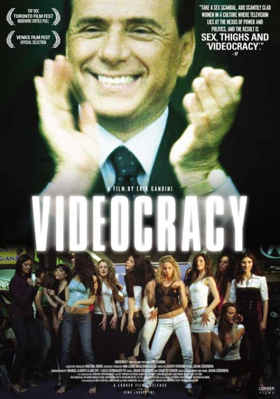 Videocracy Movie Poster Print showcasing vibrant visuals and cinematic flair.
