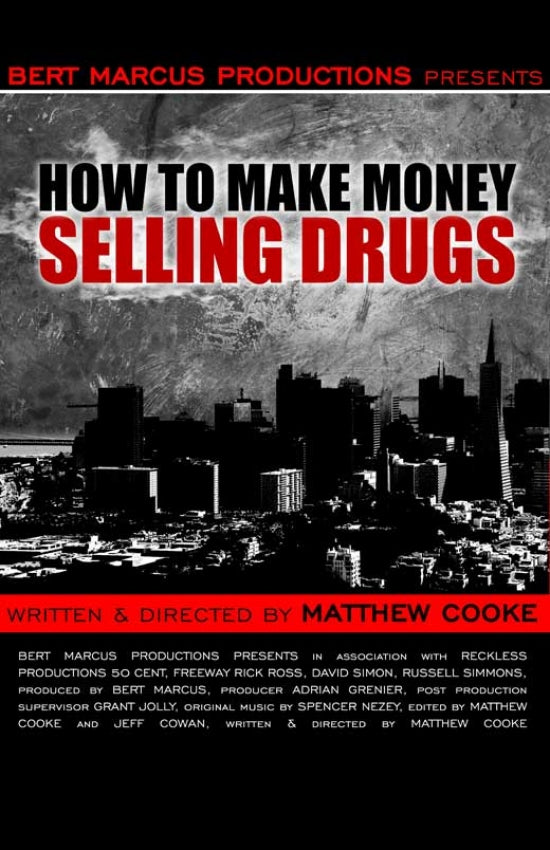 How to Make Money Selling Drugs Movie Poster Print featuring bold imagery
