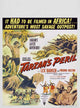 Tarzan's Peril Movie Poster Print showcasing a classic adventure film.