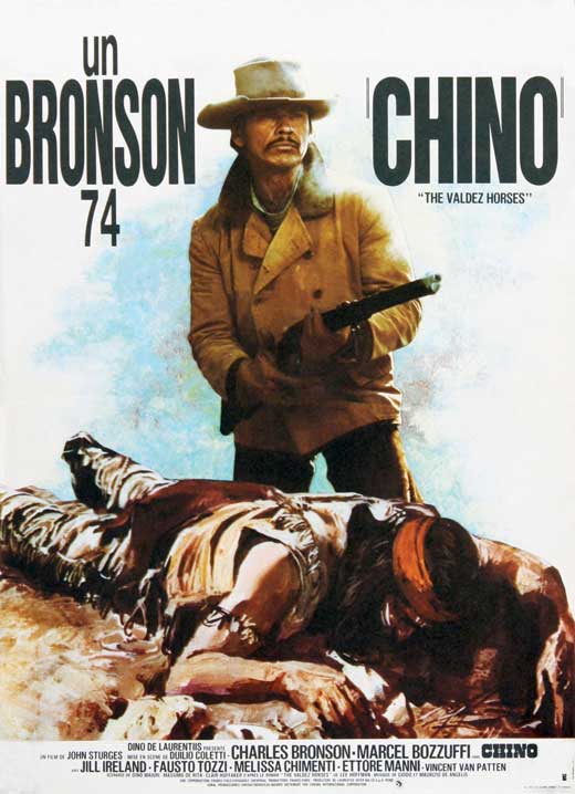 Chino Movie Poster Print featuring vibrant colors and iconic imagery.