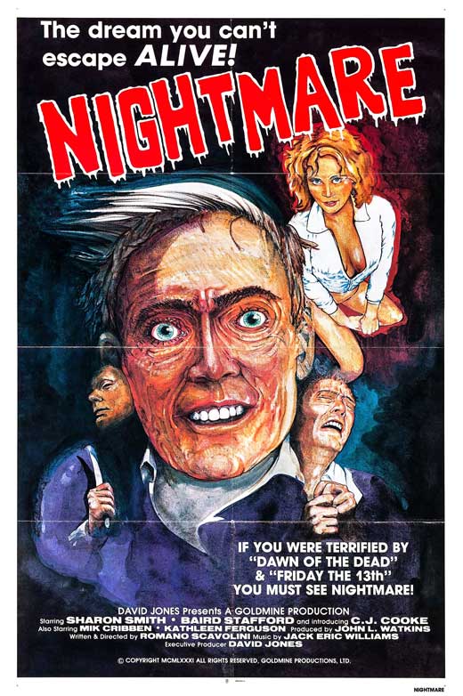 Nightmare Movie Poster Print featuring iconic horror imagery