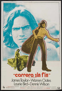 Two Lane Blacktop Movie Poster Print featuring iconic film imagery.