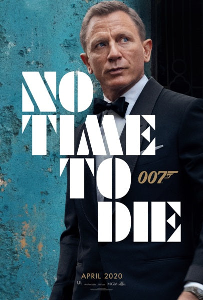 No Time to Die Movie Poster Print featuring James Bond