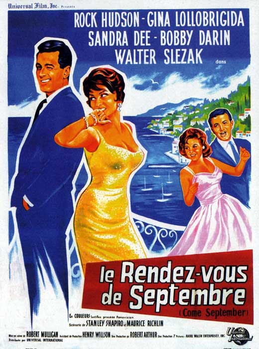 Come September Movie Poster Print showcasing classic film art.