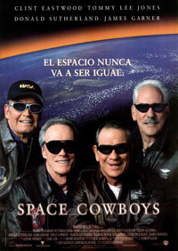 Space Cowboys Movie Poster Print showcasing vibrant colors and exciting imagery.